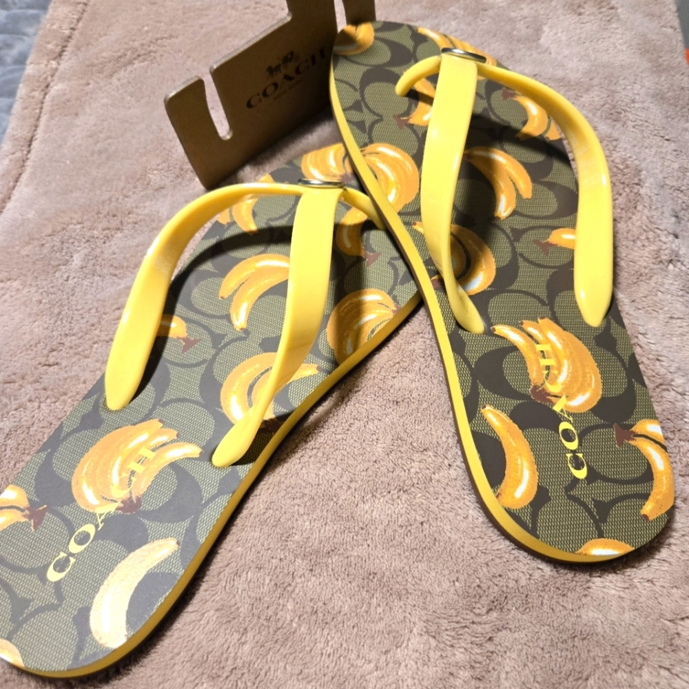 Coach NWT Flip Flops